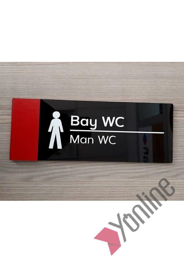 Red Serisi Bay - Bayan WC Levhası