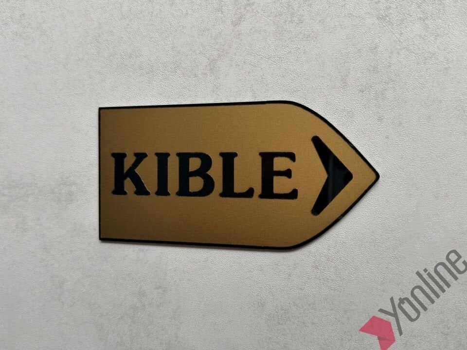 Altın Ok Yönlü Kıble Levhası