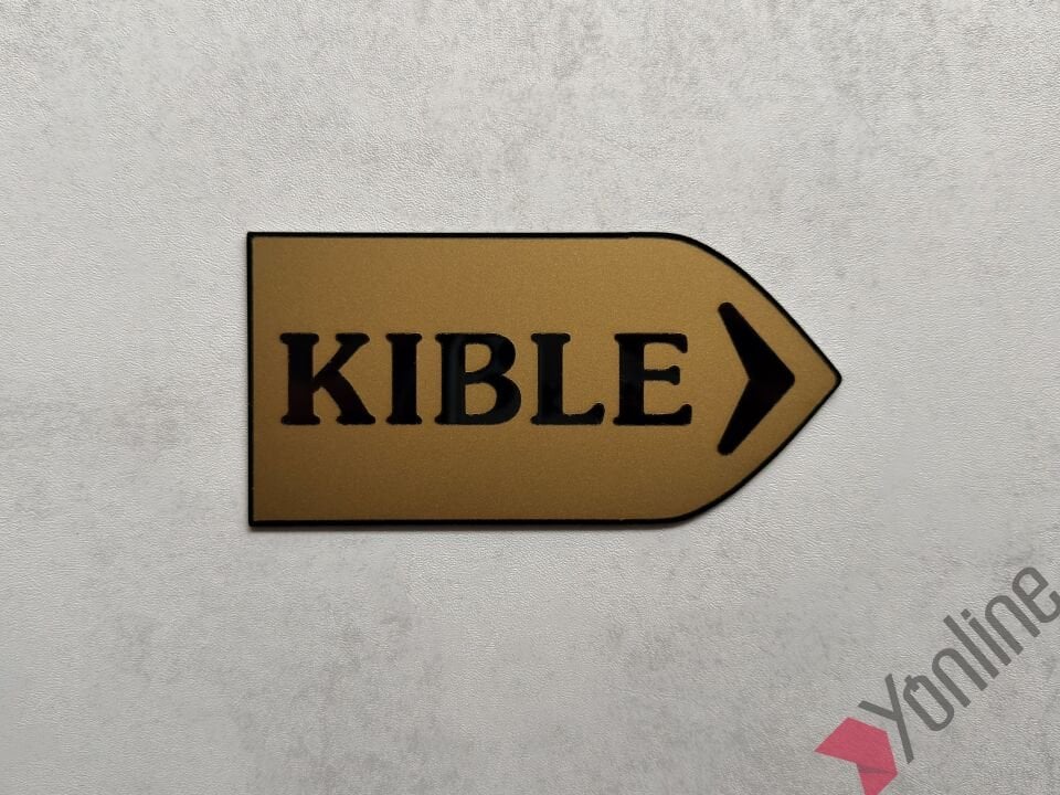 Altın Ok Yönlü Kıble Levhası