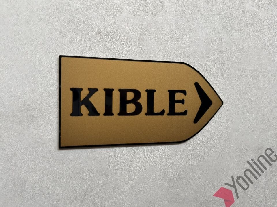 Altın Ok Yönlü Kıble Levhası