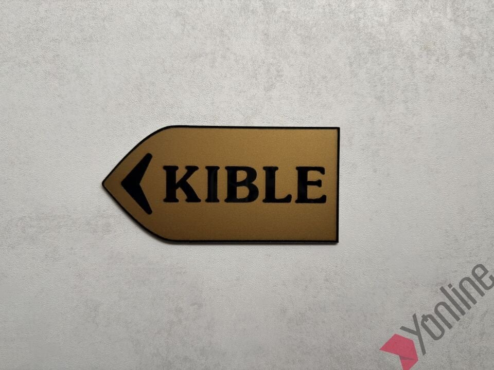 Altın Ok Yönlü Kıble Levhası