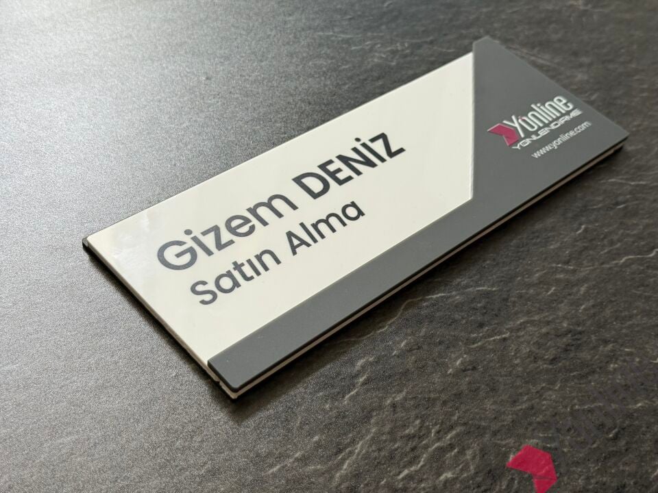 Değiştirilebilir Logolu Kurumsal Kapı İsimliği