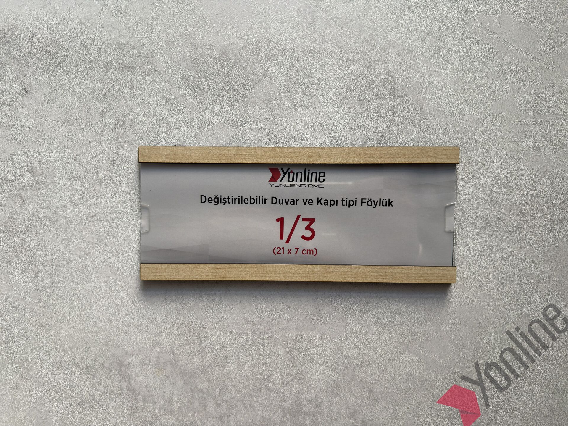 Kolay Değiştirilebilir A4 1/3 Föylük - Akçaağaç