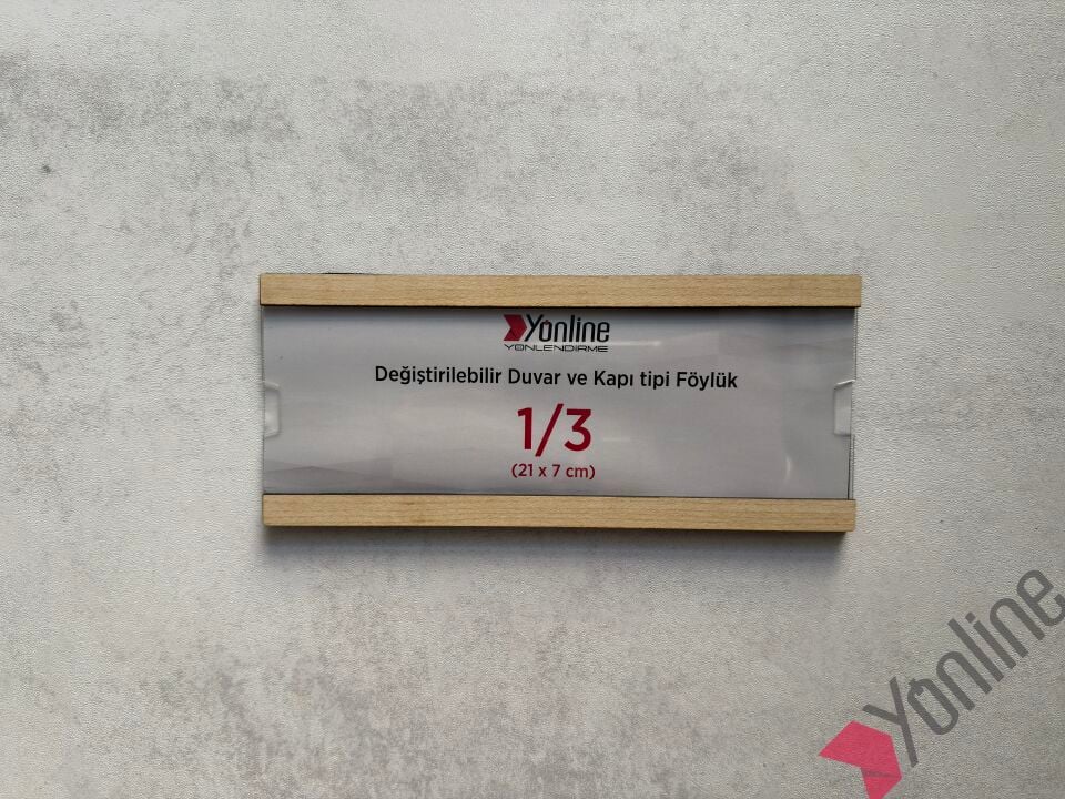 Kolay Değiştirilebilir A4 1/3 Föylük - Akçaağaç