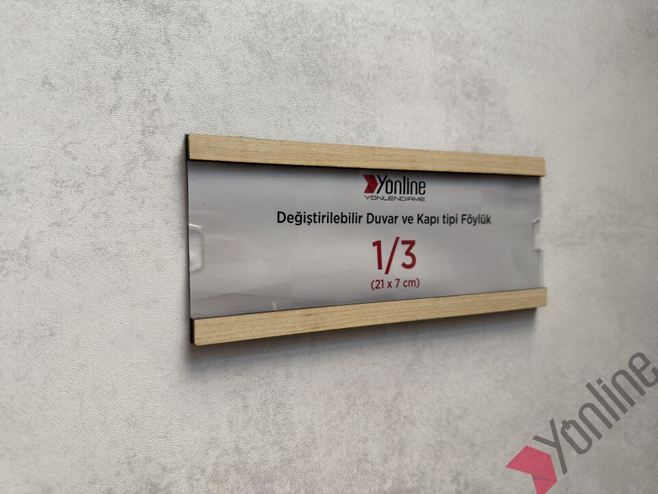 Kolay Değiştirilebilir A4 1/3 Föylük - Akçaağaç