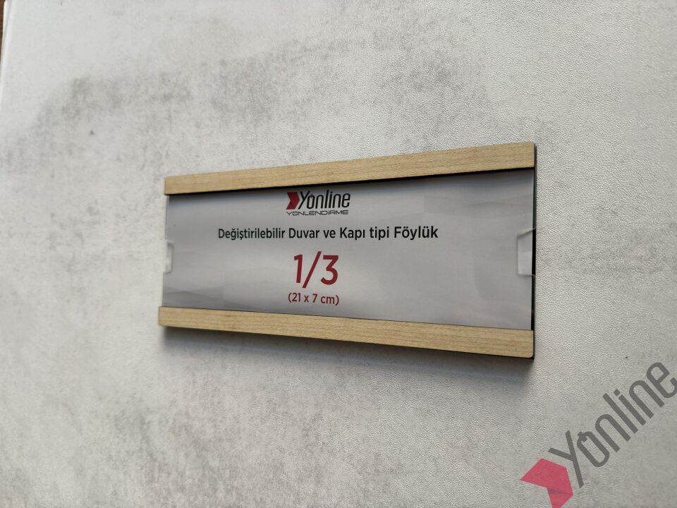 Kolay Değiştirilebilir A4 1/3 Föylük - Akçaağaç