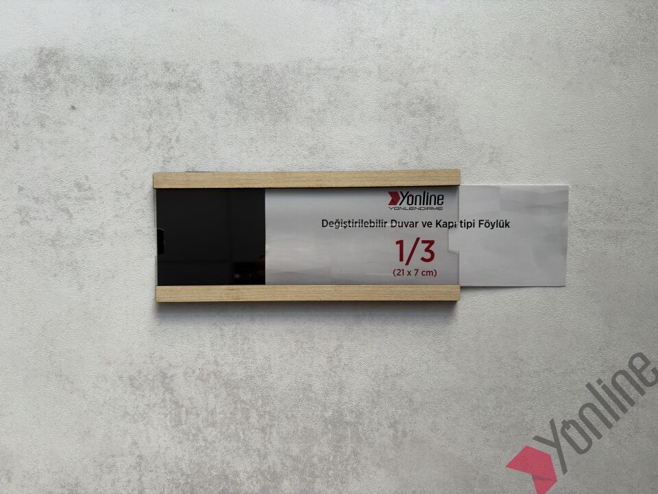 Kolay Değiştirilebilir A4 1/3 Föylük - Akçaağaç