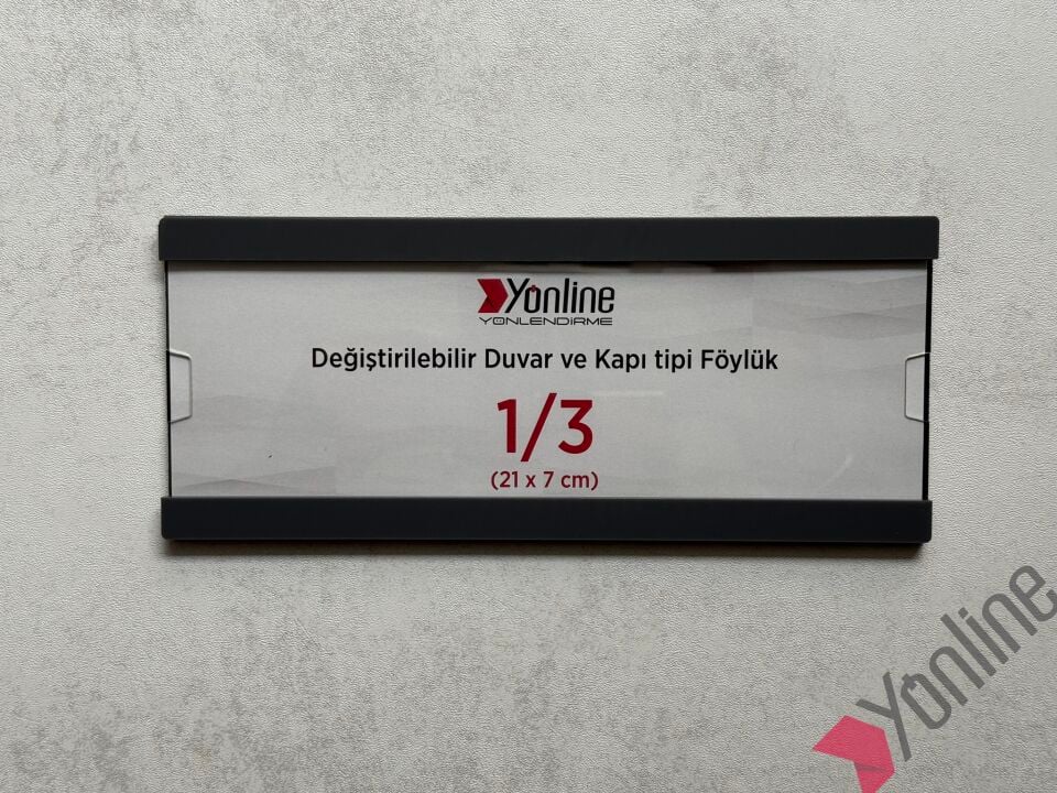 Kolay Değiştirilebilir A4 1/3 Föylük - Antrasit