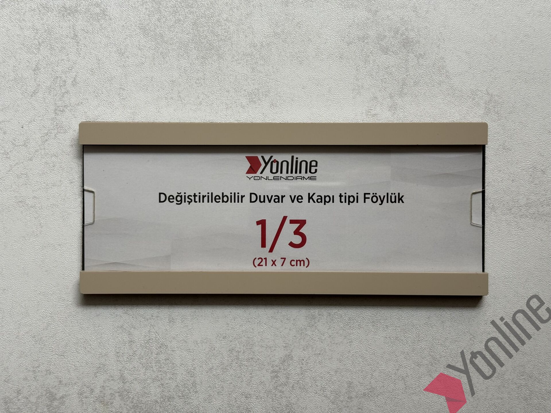 Kolay Değiştirilebilir A4 1/3 Föylük - Bej