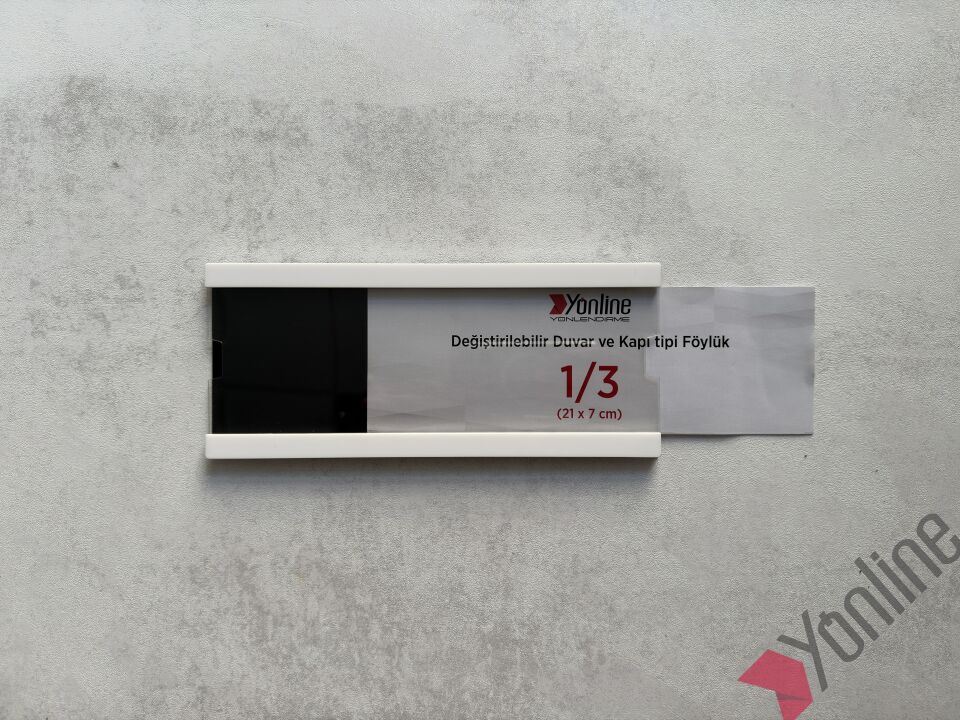 Kolay Değiştirilebilir A4 1/3 Föylük - Beyaz