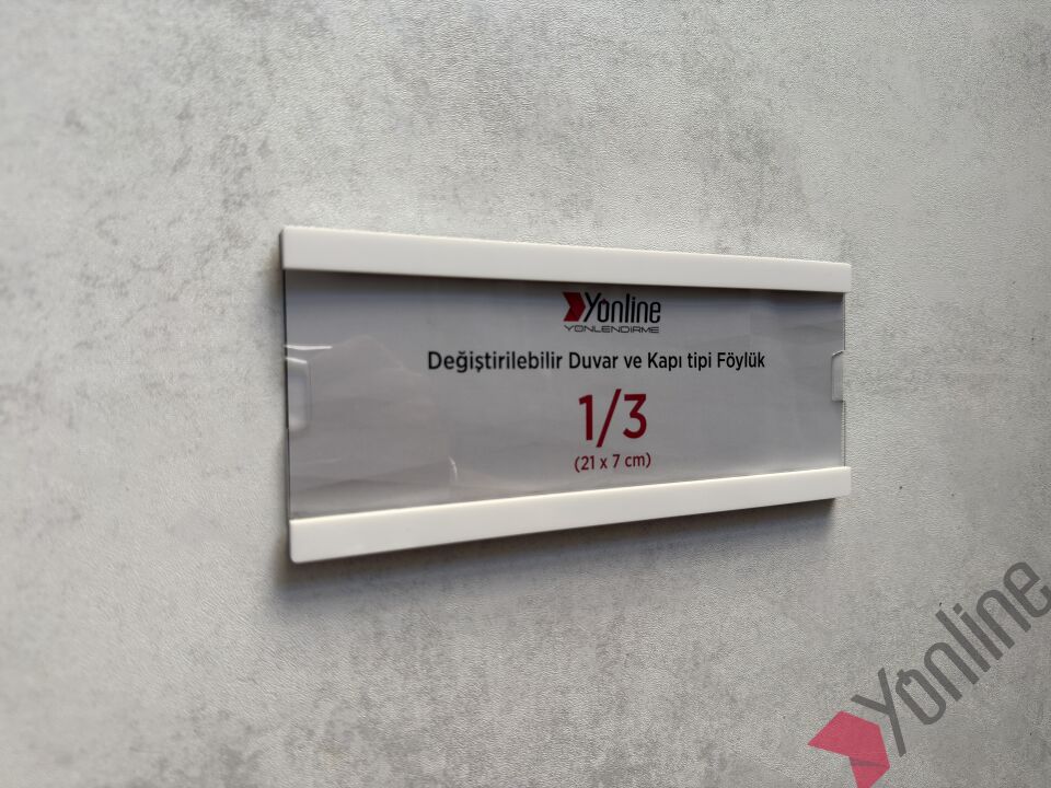 Kolay Değiştirilebilir A4 1/3 Föylük - Beyaz
