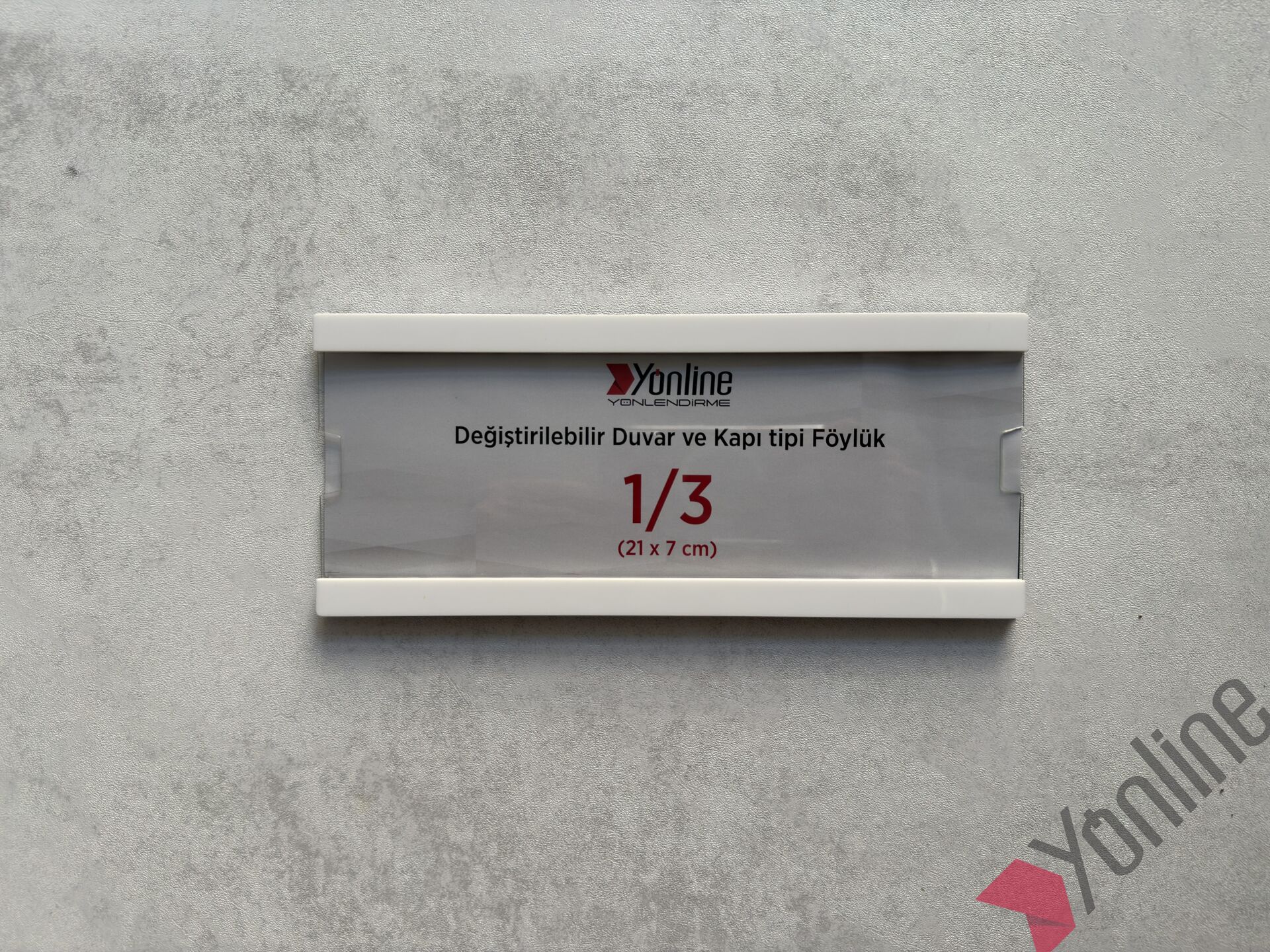 Kolay Değiştirilebilir A4 1/3 Föylük - Beyaz