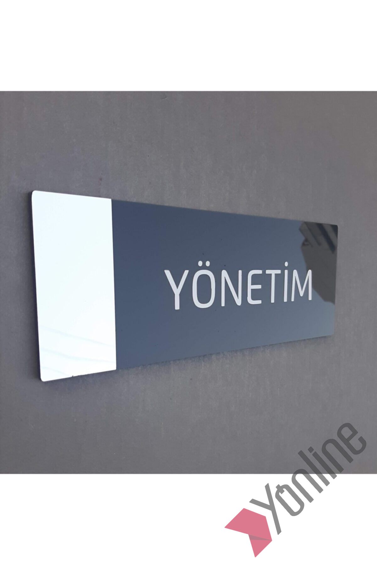 Aynalı Klasik Seri Yönetim Kapı İsimliği