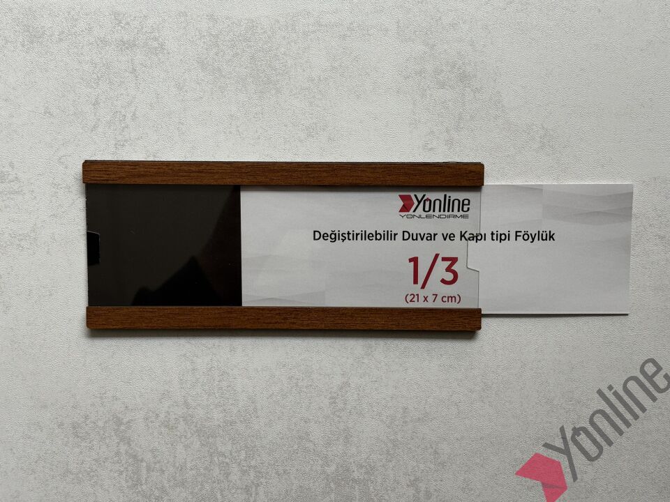 Kolay Değiştirilebilir A4 1/3 Föylük - Ceviz