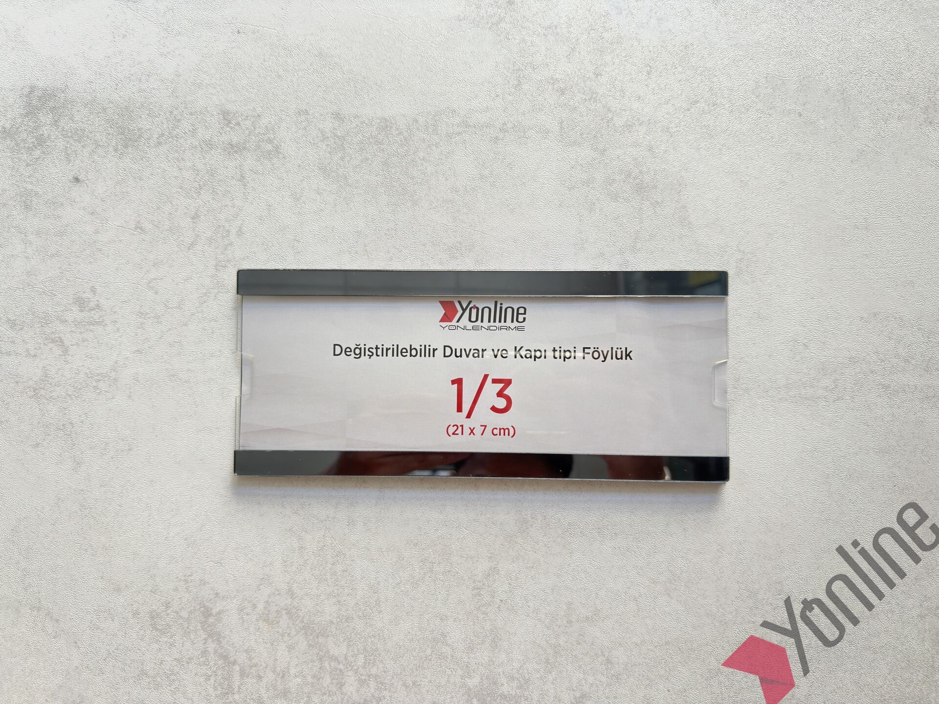 Kolay Değiştirilebilir A4 1/3 Föylük - Füme Aynalı