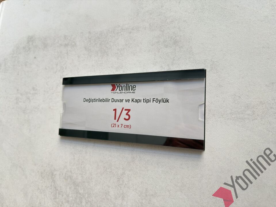 Kolay Değiştirilebilir A4 1/3 Föylük - Füme Aynalı