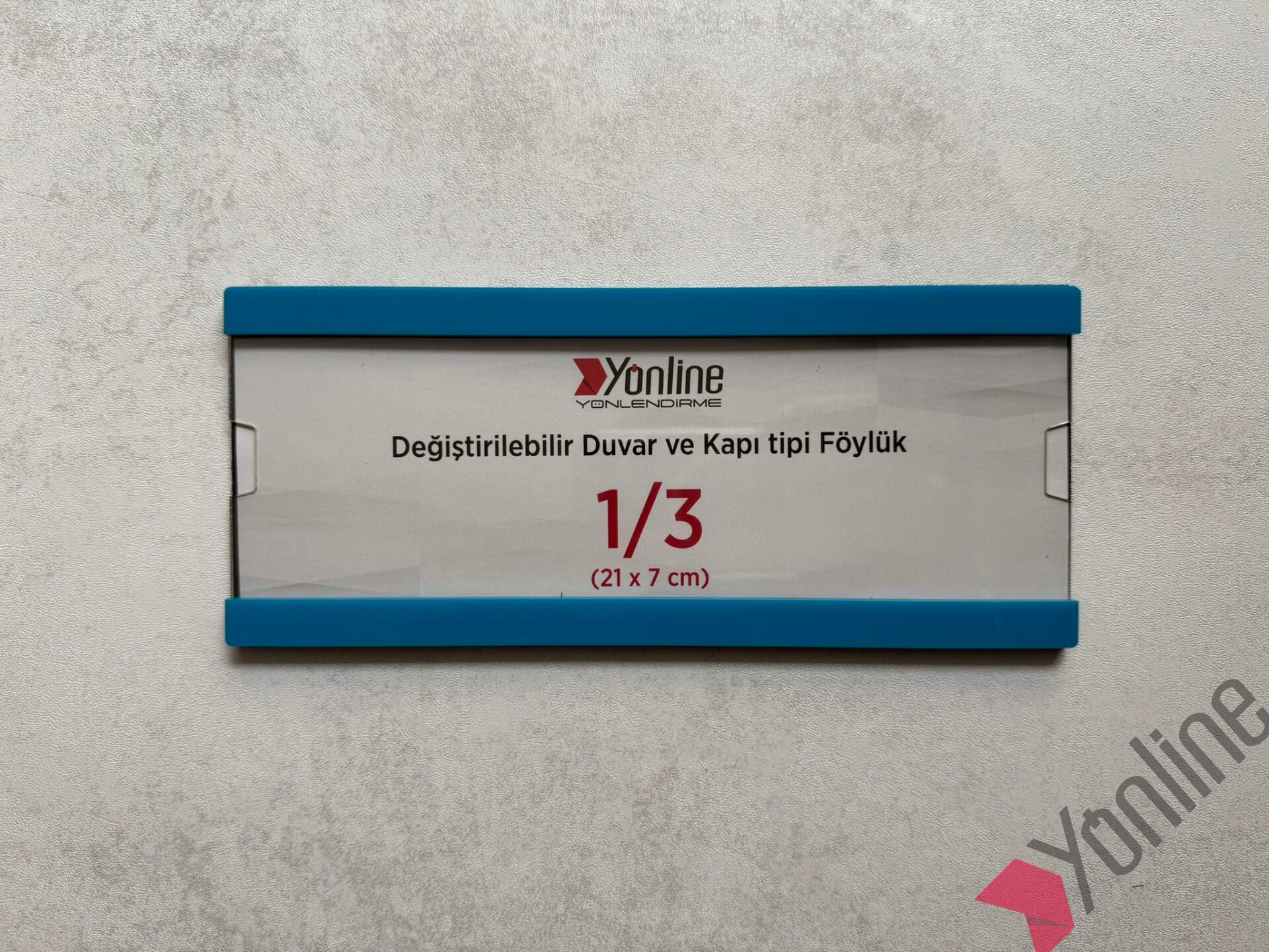 Kolay Değiştirilebilir A4 1/3 Föylük - Mavi