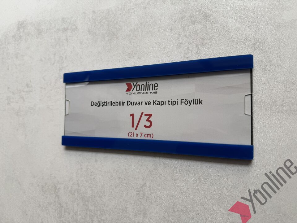 Kolay Değiştirilebilir A4 1/3 Föylük - Lacivert