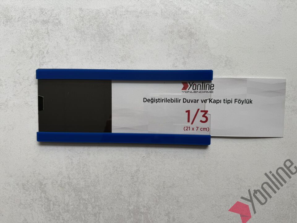 Kolay Değiştirilebilir A4 1/3 Föylük - Lacivert