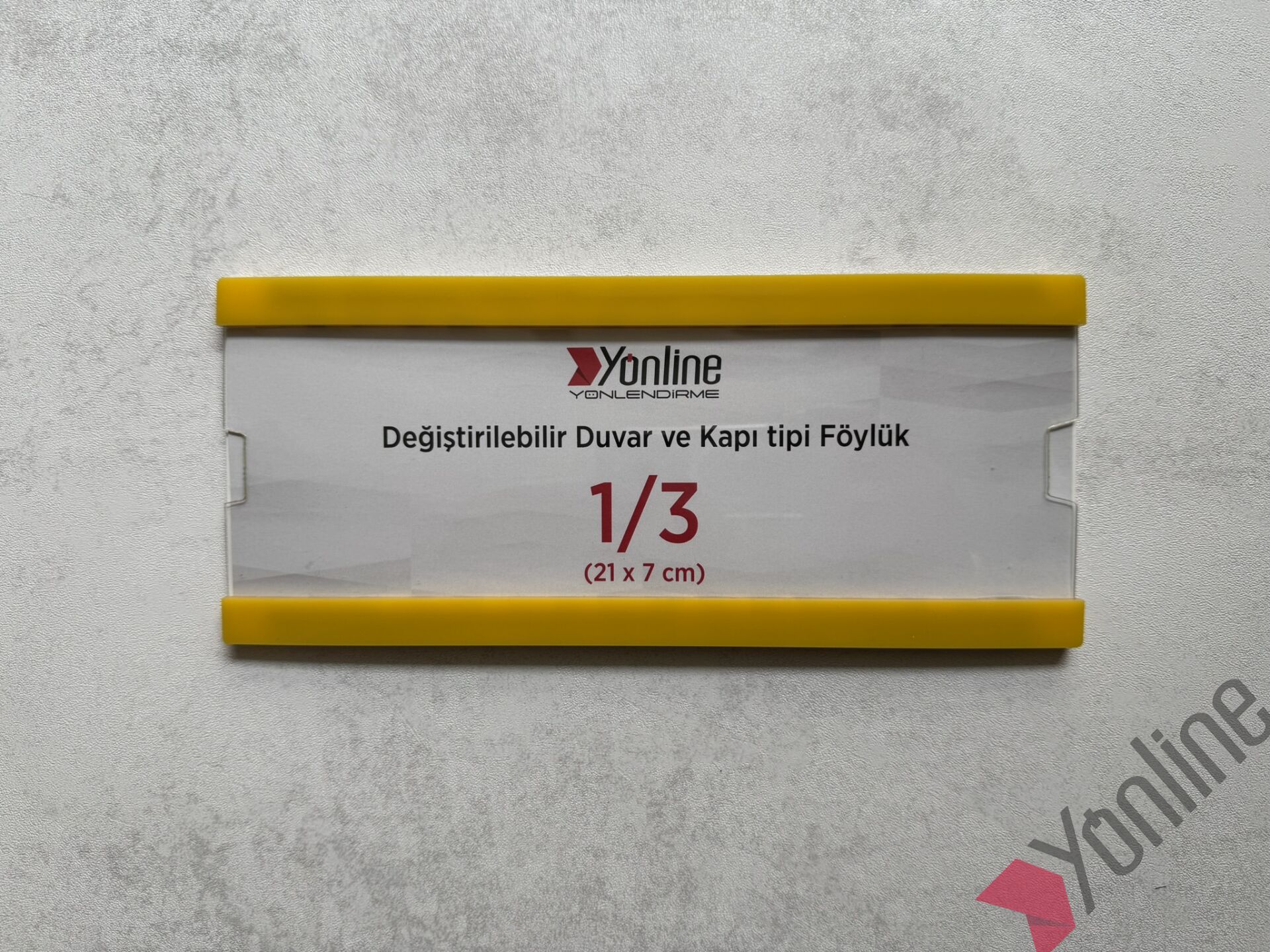 Kolay Değiştirilebilir A4 1/3 Föylük - Sarı