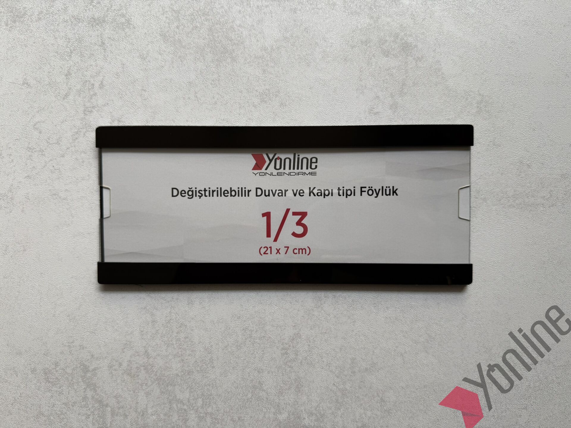 Kolay Değiştirilebilir A4 1/3 Föylük - Siyah