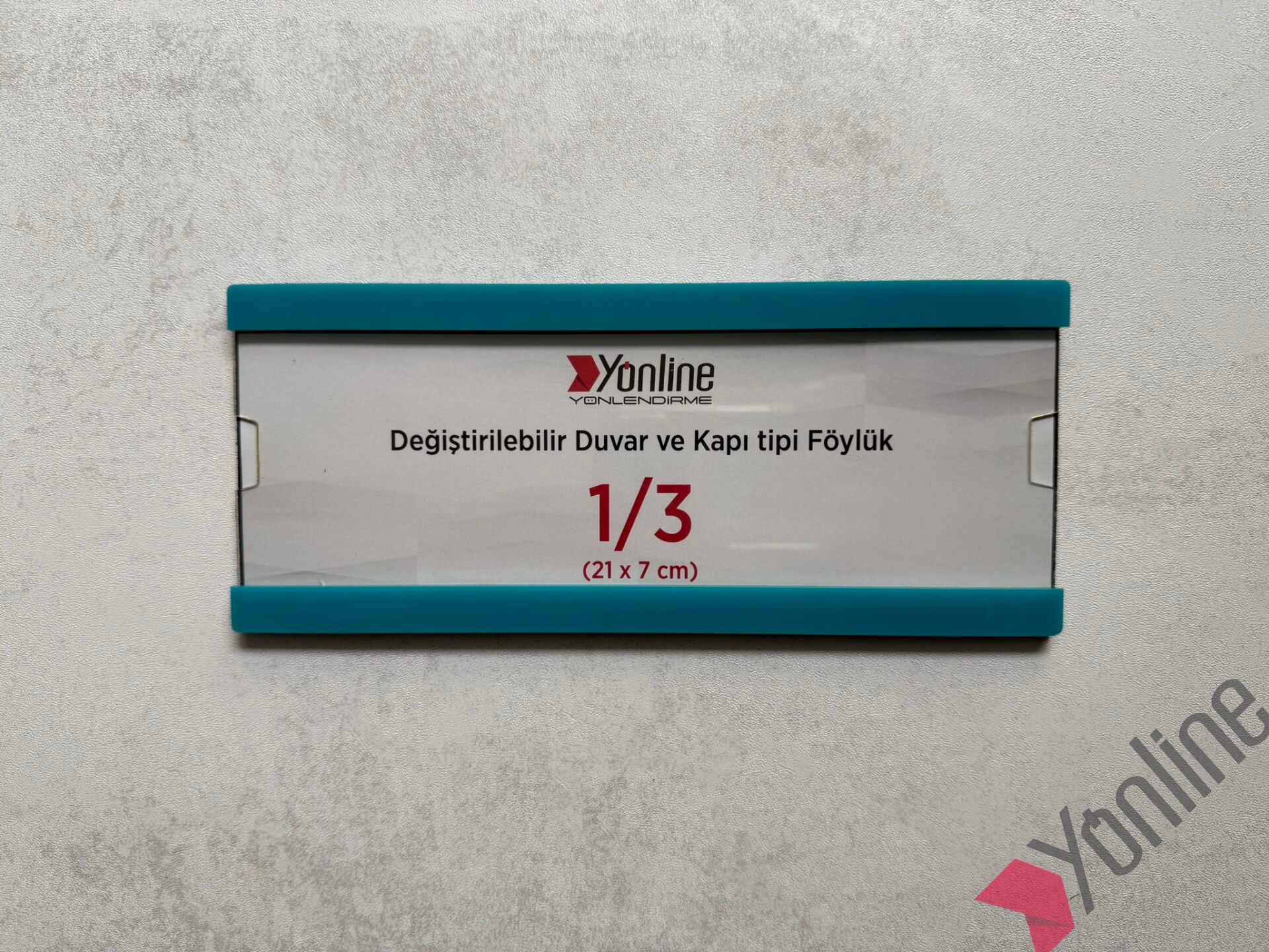 Kolay Değiştirilebilir A4 1/3 Föylük - Turkuaz