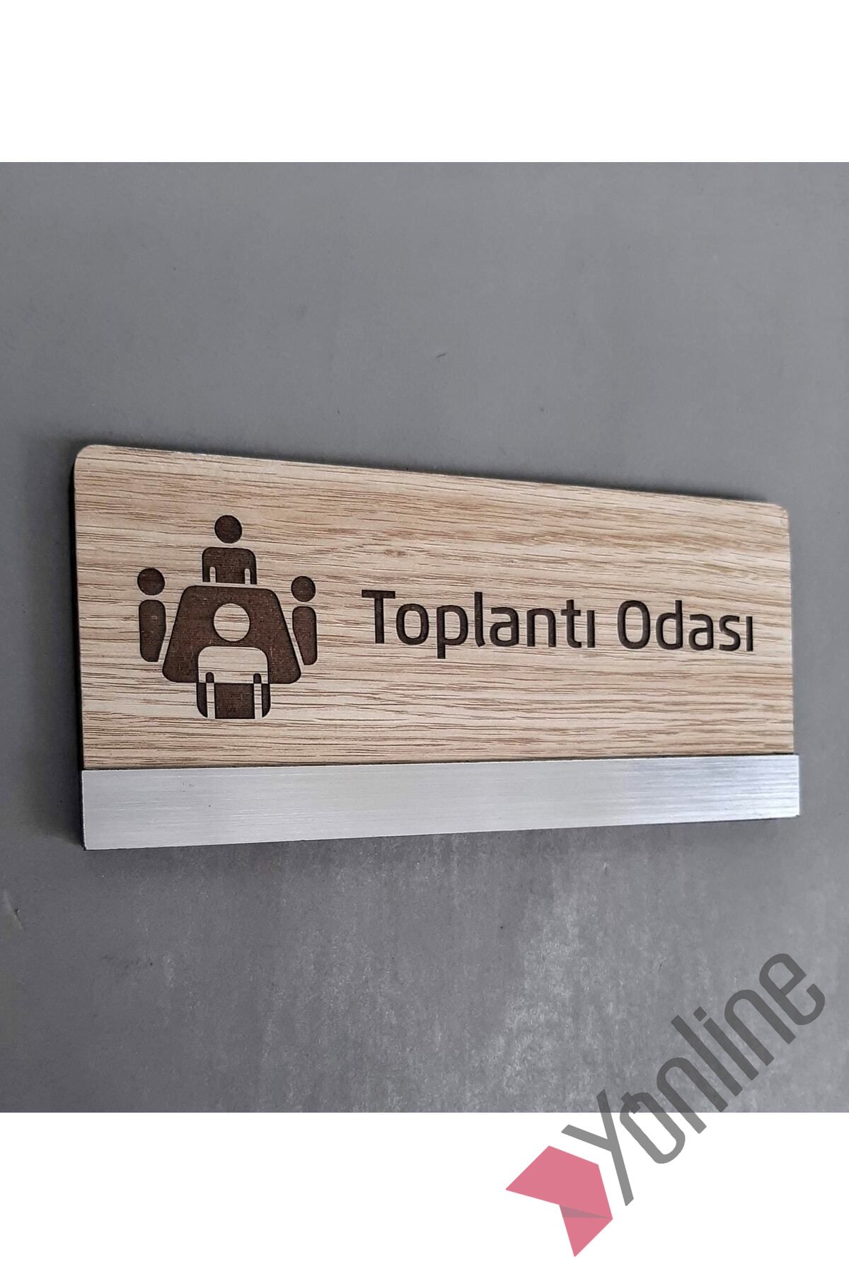 Ahşap Toplantı Odası Kapı İsimliği