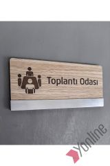Ahşap Toplantı Odası Kapı İsimliği