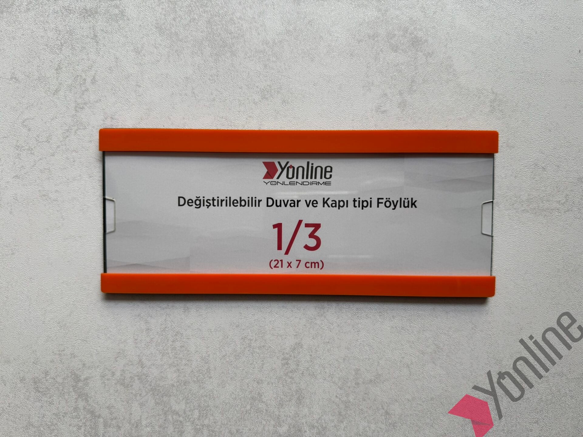 Kolay Değiştirilebilir A4 1/3 Föylük - Turuncu