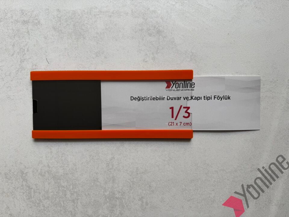 Kolay Değiştirilebilir A4 1/3 Föylük - Turuncu