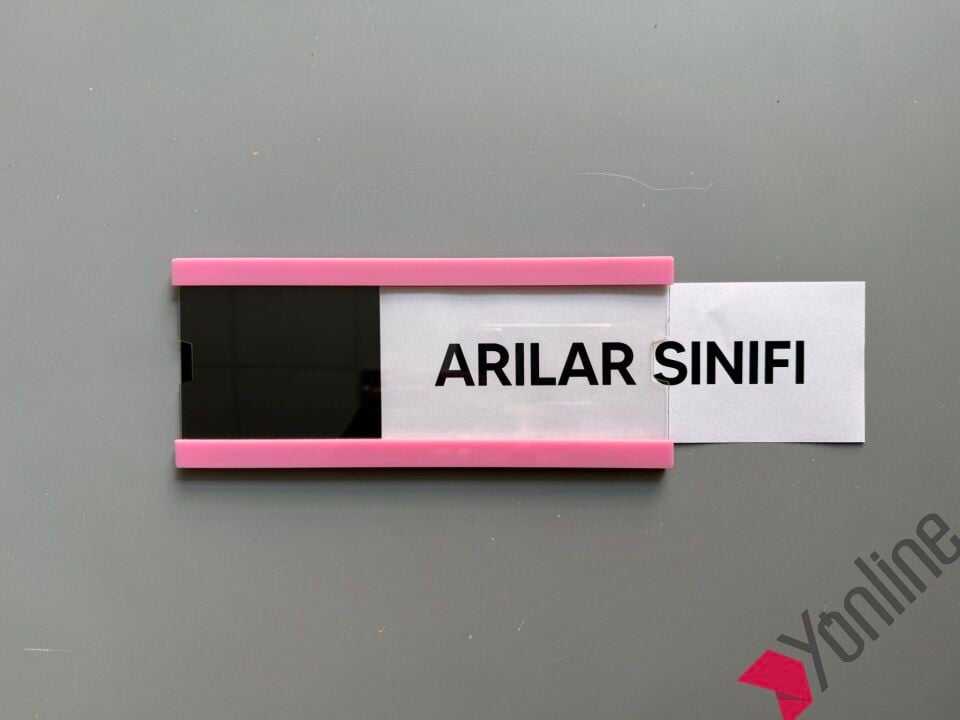 Okullara Özel Değiştirilebilir Okul Sınıf Kapı İsimliği