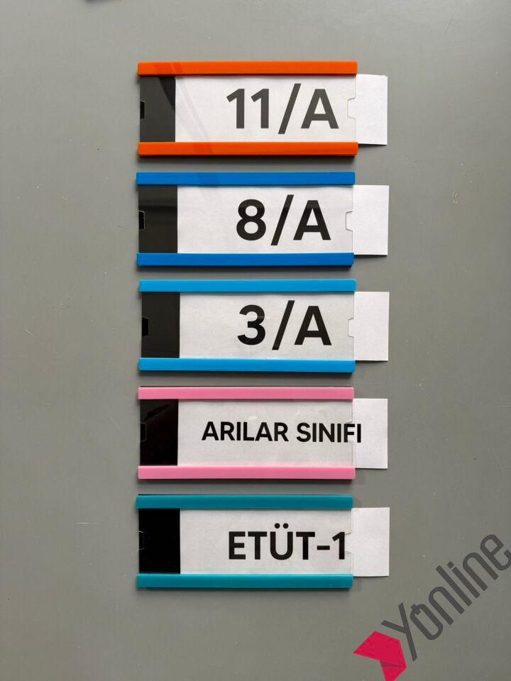 Okullara Özel Değiştirilebilir Okul Sınıf Kapı İsimliği