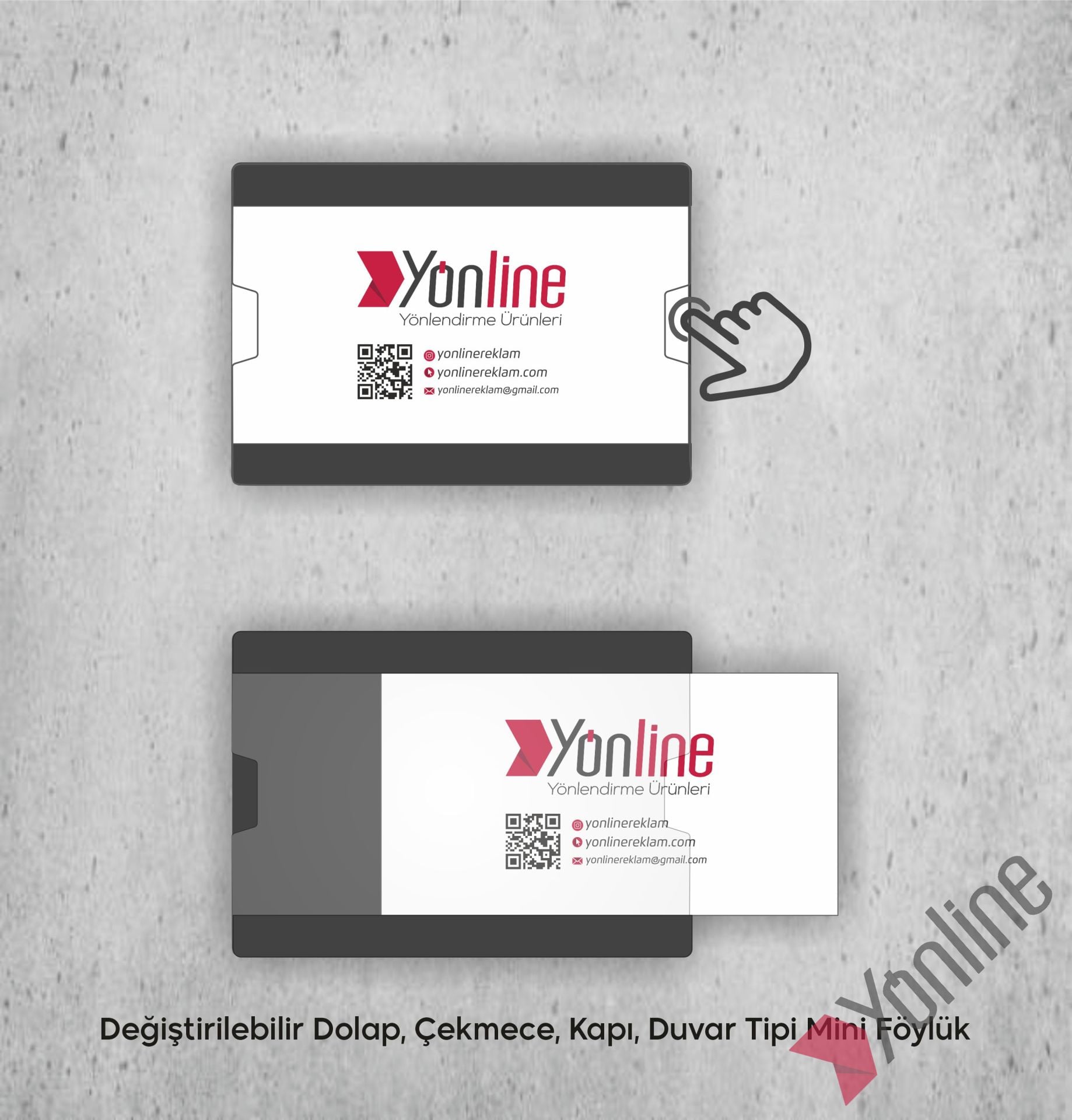 Değiştirilebilir Dolap - Çekmece - Kapı - Duvar Tipi Mini Föylük