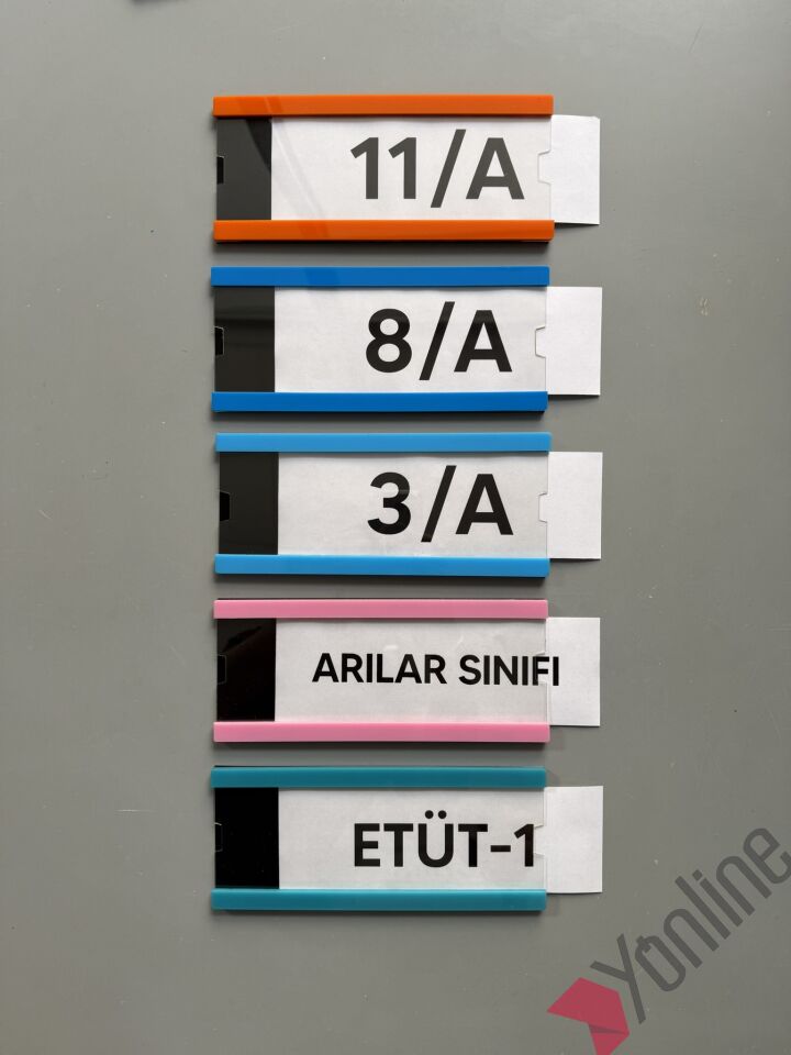 Okullara Özel Kampanya 10'lu Paket Değiştirilebilir Okul Sınıf Kapı İsimliği
