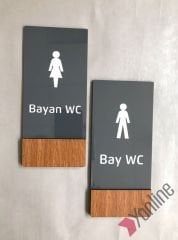 Wooden Serisi Dikey WC Levhası