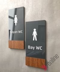 Wooden Serisi Dikey WC Levhası