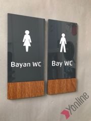 Wooden Serisi Dikey WC Levhası