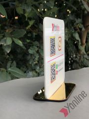 Restoran & Cafe & Barlara Standlı Pleksi QR Kod Menü