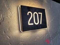 Diamond Linear Serisi Işıklı Otel Kapı Numarası