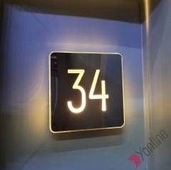 Diamond Square Serisi Işıklı Kapı Numarası