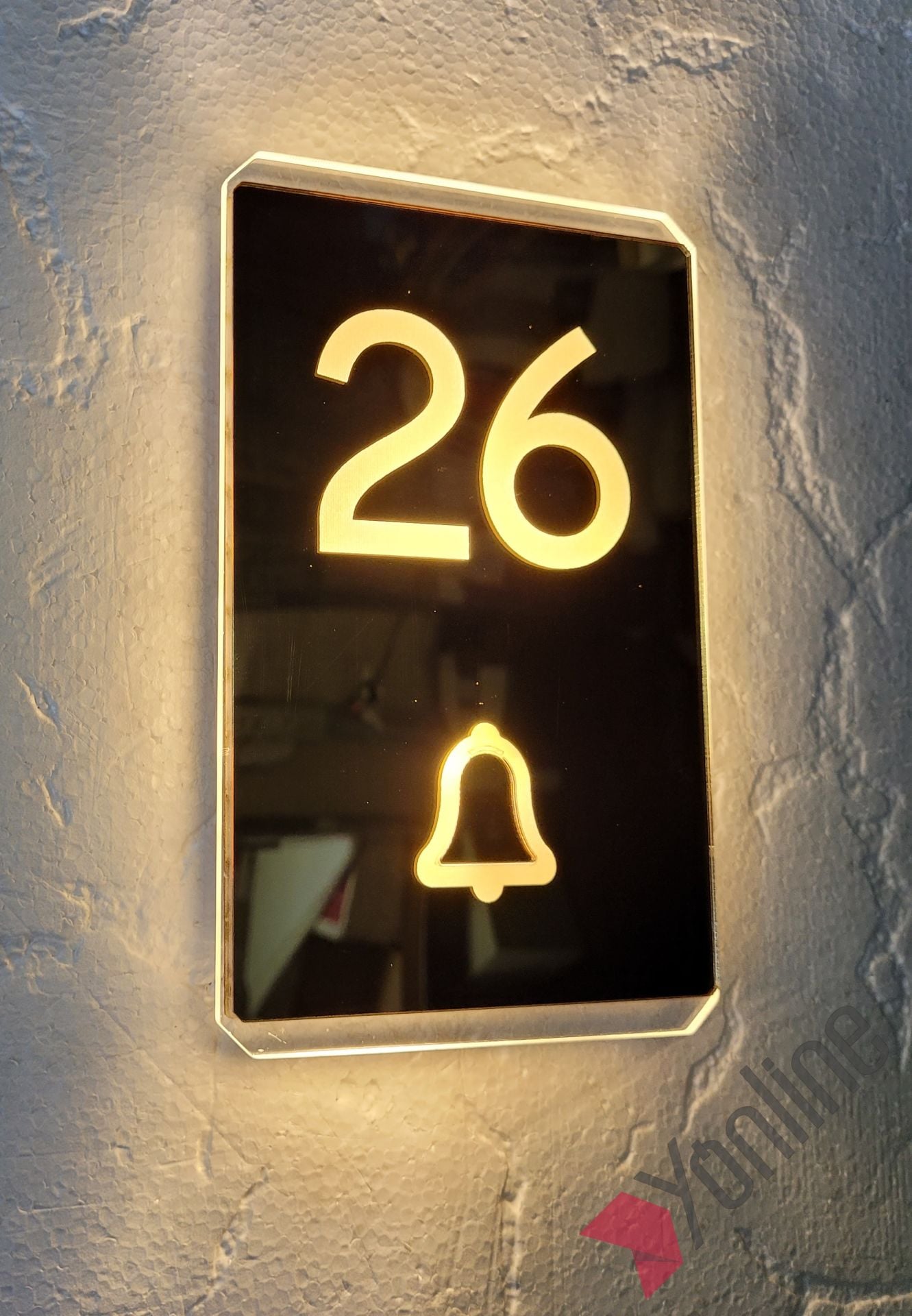 Diamond Bold Serisi Işıklı Kapı Numarası