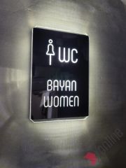 Diamond Icon Serisi Işıklı WC Levhası