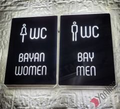 Diamond Icon Serisi Işıklı WC Levhası