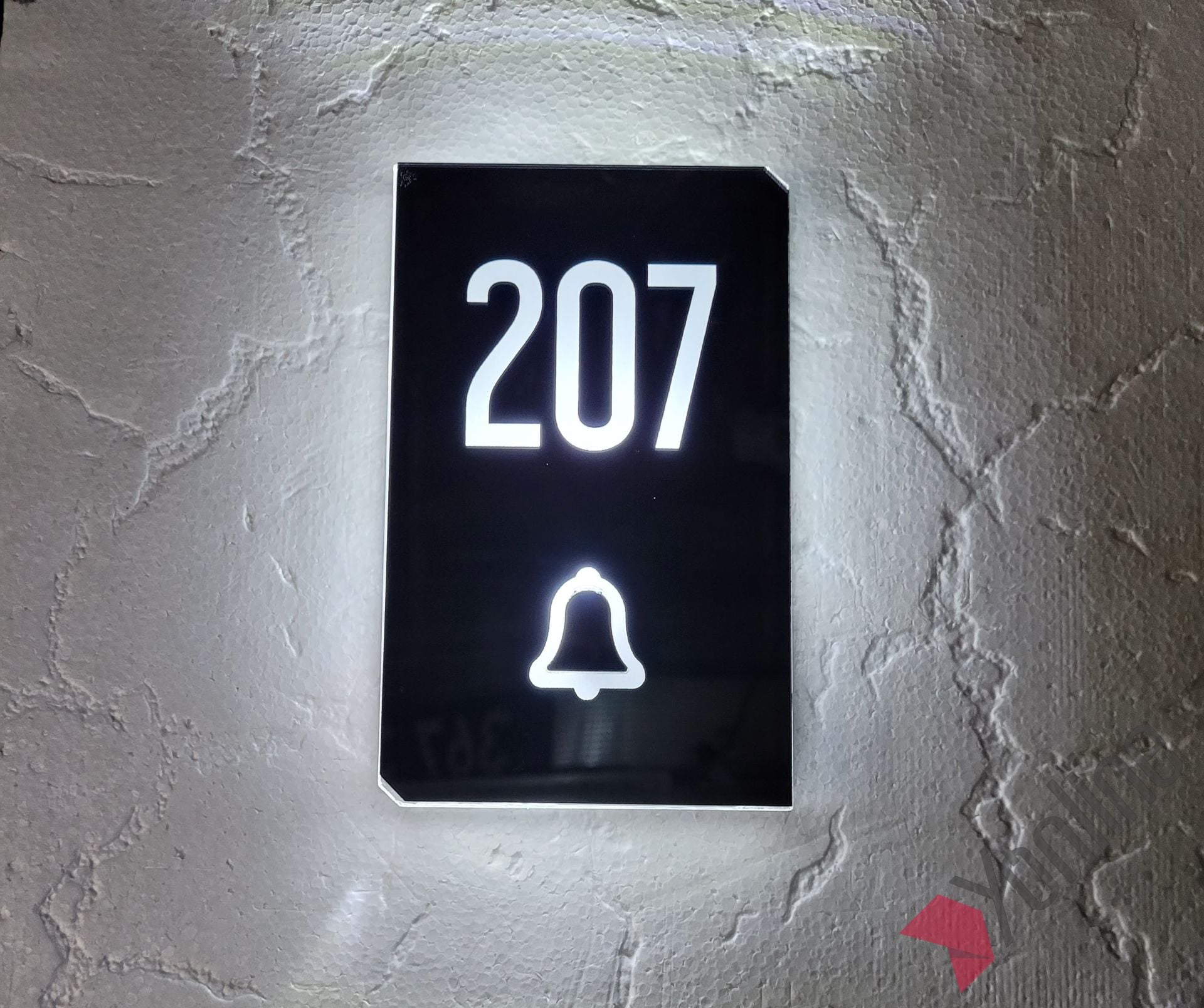 Diamond Pearl Serisi Işıklı Otel Kapı Numarası