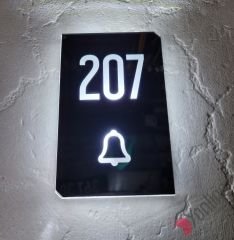 Diamond Pearl Serisi Işıklı Otel Kapı Numarası