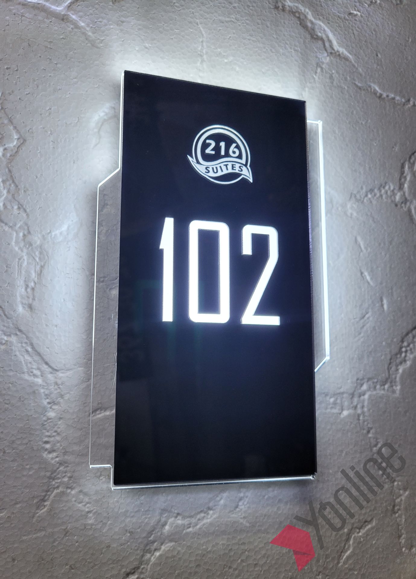 Diamond Style Serisi Işıklı Otel Kapı Numarası