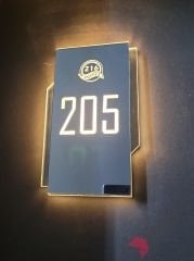 Diamond Style Serisi Işıklı Otel Kapı Numarası