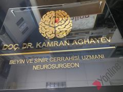 Altın Kabartmalı Görünüm Ofis Tabelası