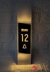 Diamond Frame Serisi Zil Butonlu Işıklı Kapı Numarası