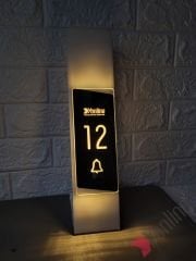 Diamond Frame Serisi Zil Butonlu Işıklı Kapı Numarası